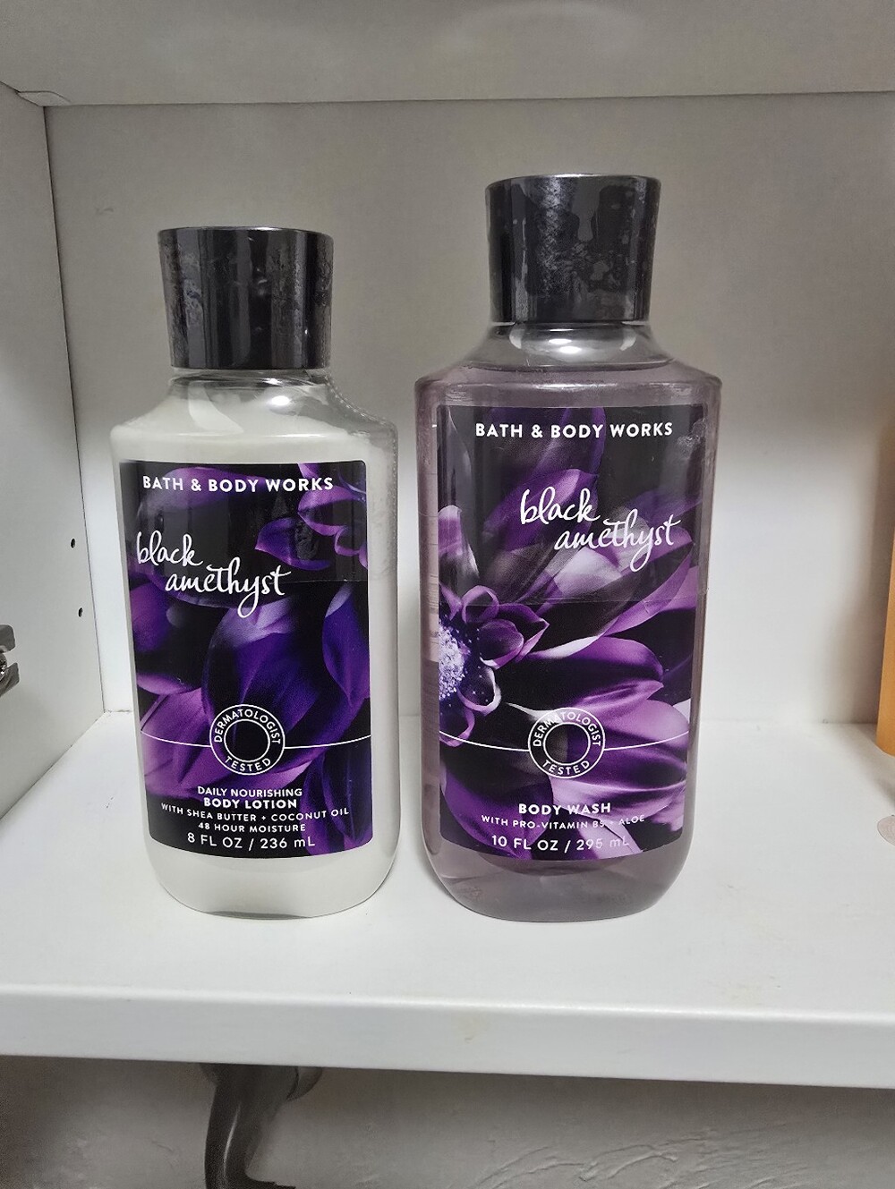 Bath & Body Works Black Amethyst Body Wash & Lotion - Purple